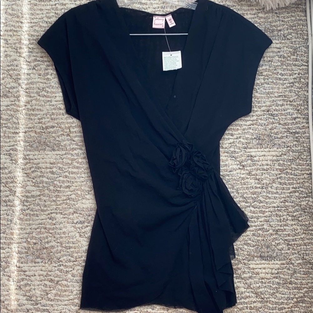 Wrap dress blouse